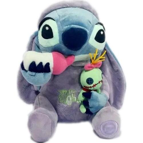 Disneys Lilo & Stitch Movie Action Figures Kawaii Stitch Plush Toys Birthday Gift Decorative Doll Collection Cartoon Toys