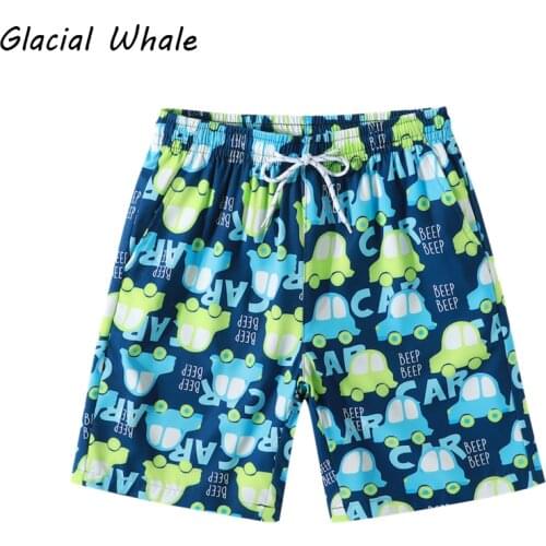 GlacialWhale Beach Board Shorts Female 2021 Summer Print Couple Short Men Swimwear Elastic Waist Quick Dry Swim Shorts For Women