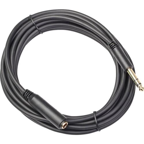 6.35mm male to female 3-core Guitar Mixer Amplifier Bass cable audio cable Extension Jack Aux Cable 6.5mm Speaker connector new