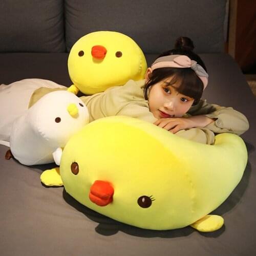 Antistress Stuffed Animals Plush Toys for Girl Chicken Doll Soft Cushion Pinch Fowl Birds Kid Sleeping Bed Sofa Kawaii Pillows