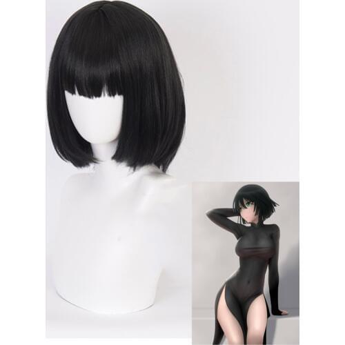 Anime One Punch Man Cosplay Wigs Fubuki Cosplay Heat Resistant Synthetic Wig Hair Halloween Party + Wig Cap
