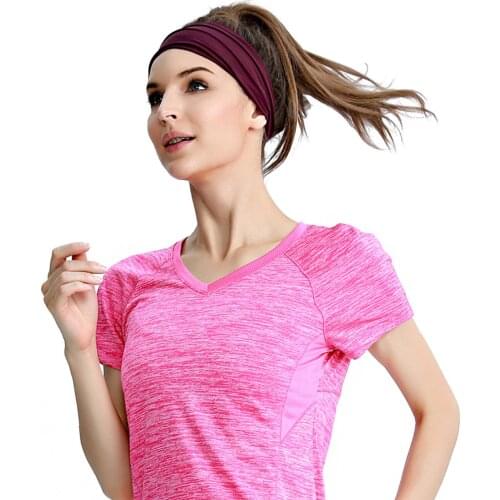 Unisex Multicolor Sports Headband Non-Slip Elastic Moisture Wicking Headband Sports Headband Running Yoga Cycling Headband
