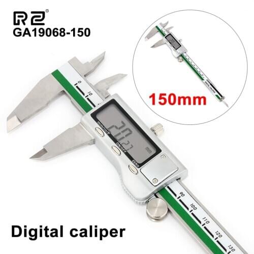 RZ Vernier Caliper Metal Digital Caliper Stainless Steel High Quality 0-150mm Professional Electronic Calipers Tool