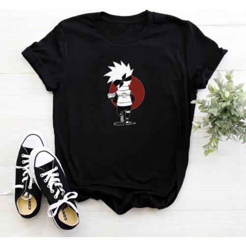 Cute Cartoon Boy Back View Women T-shirt Loose Round Neck Camiseta Mujer Fashion Cotton Graphics Tee Shirt Femme Tops