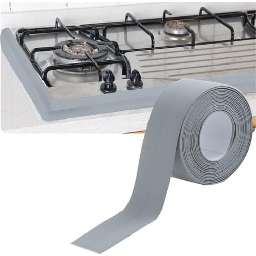 Seal Strip Anti-Collision Weatherproof Self Adhesive Caulk Strip Sealing Tape For Sink Bathroom Kitchen JS22