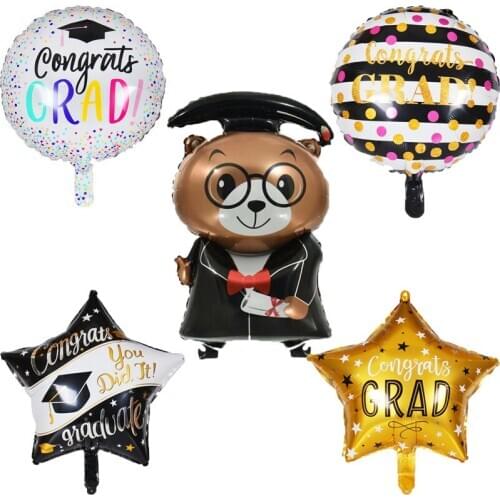 2020 Graduation Balloons Congratulations Graduate Helium Air Foil Balloon for Graduation Season Party Dcorations Supplies New