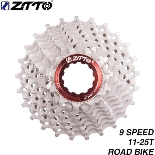 ZTTO Bicycle 9 Speed 9s Cassette 11-25T 25T Freewheel Road Bike Parts 18S 27S Speed Sprocket for parts Sora 3300 3500 R3000