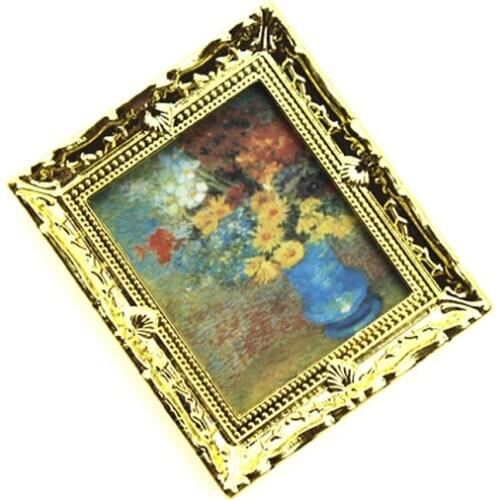 1:12 Dollhouse Miniature Mini Oil Painting Photo Furniture Toy Match For Families Collectible Gift