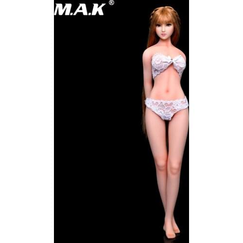 1/6 Scale Super Flexible Seamless Body 1/6 Silicone Flexible Seamless Figure Female Medium Chest no head for Fans Gifts