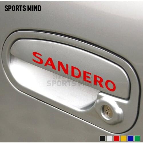 10 Pairs Sports Mind Car Handle Sticker Car Decal Automobiles Car Styling For Renault Dacia Sandero Stepway Car Accessories
