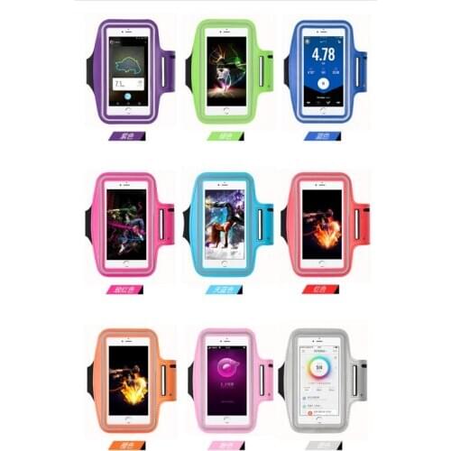 100pcs/lot Bike Outdoor Activities Running bag Phone Cases Sport Armband Arm Band Belt Cover Adjustable bags for 5-6 inch phone