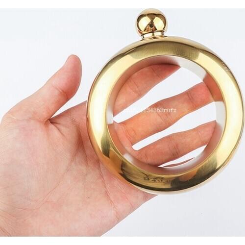 30pcs 3.5 oz Bangle Bracelet Hip Flask Round Chic Elegant Wine Bracelet Bangle Bottle Portable Whiskey Vodka Flagon