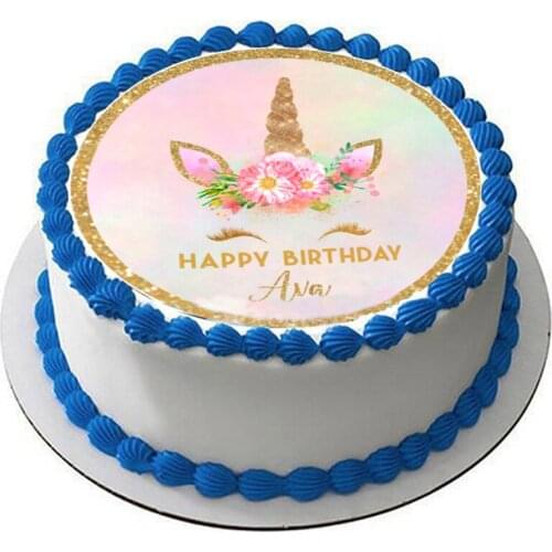 Unicorn Cake Flowers Shape Edible Rice Wafer Paper For Cake Decoration,Kitchen Baking Supply Cakes Decorating Tools