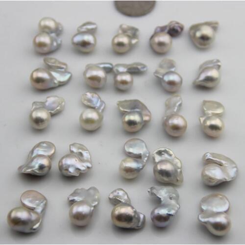 11-25mm Size Natural Freshwater Pearl Beads, Loose Irregular Shape Pearl Baroque Beads, Fashion Women Jewelry DIY Accessories