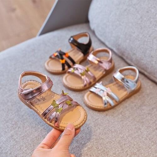 Children Sandals for Girls Fashion Shoes with Bow Summer Baby Girls Non-slip Soft Shoes Kids Casual Beach Shoes