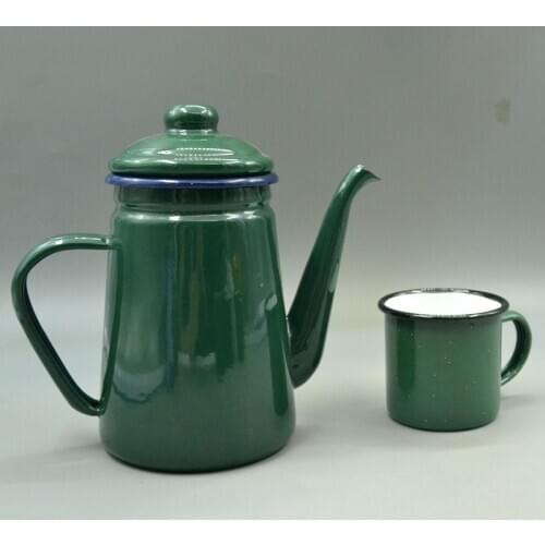 Enamel coffee pot, kettle. flagon. Enamel pot, teapot