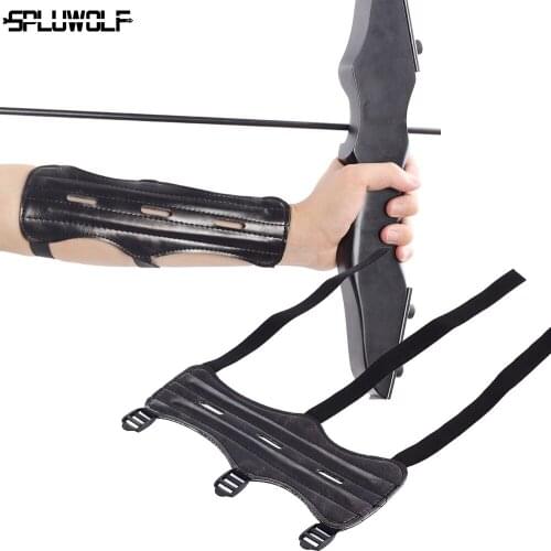 PU Recurve Bow Archery Armguards Arm Guard 22*8*0.3CM