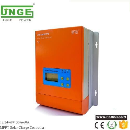 JNGE Power Ture MPPT 60A Solar Charge Controller LCD Display 12V 24V 48V Auto Solar Panel Charge Regulator