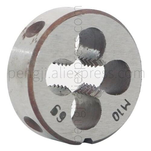 HSS 10mm X 1.5 Metric Right Hand Round Die, Machine Thread Die M10 X 1.5mm Pitch for Mold Machining, Alloy Steel Material