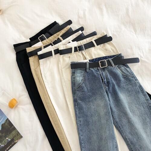 Plus Size Jeans Autumn High Waist Vintage Denim Trousers 2021 Streetwear Women Denim Pants Korean Stretch Elastic Spring Pencil