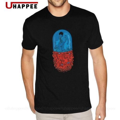 Graphic Japan Anime Akira Tetsuo Kaneda Neo Tokyo Tees Shirt Mens Custom Printed Short Sleeved Cotton Crew T-Shirts