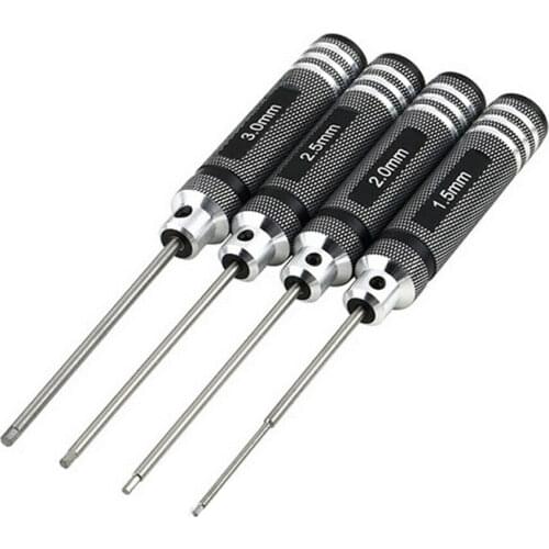 4pcs Hex Screw Driver Tools Kit Set 1.5mm 2.0mm 2.5mm 3.0mm for RC Helicopter/Car Screw driver