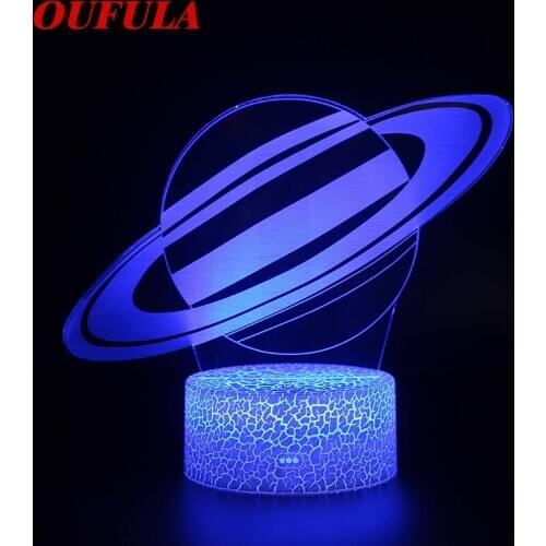 Night LED Lights Novelty 3D lamp Cute Toy Gift 7 Color Abstract Artist Graphics Cartoon Atmosphere Lamp For Children Kids Room