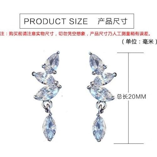 2021 New Earrings Crystal from Swarovskis Wholesale Charm Women Fine Jewelry fit Original Woman Earrings