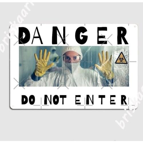 Danger Zone Do Not Enter Metal Sign Vintage pub Garage Wall Decor pub Tin sign Poster