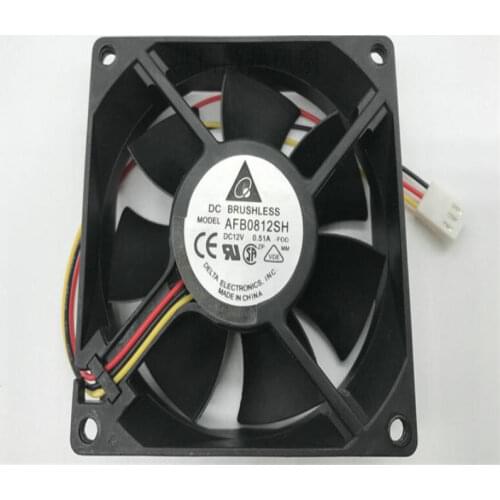 Original Delta 80*80*25 12V 0.51A AFB0812SH 3 line 4P Huawei socket special for fan