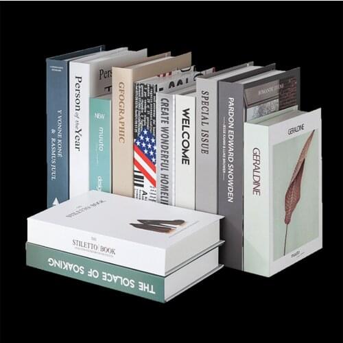 Fake Books Fake Book Box Random Style Delivery Fashion Club Hotel Home Decoration Study Soft Desktop Modern Book