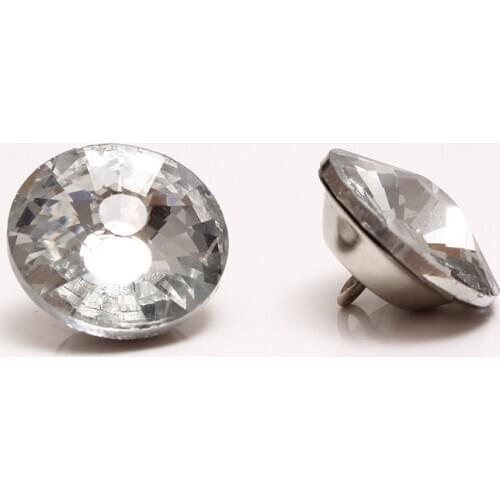 2000PCS/LOT) 16MM Flattop Grade A Rhinestone Crystal Buttons
