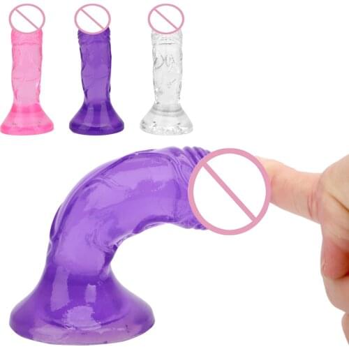 Realistic Artificial Penis With Strong Suction Cup Female Masturbation Vagina Anal Massage Translucent Dildo for Women
