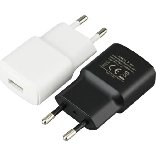 EU Plug USB Wall Charger 5V 1A Usb Home Travel Power Adapter For iPhone Xiaomi Samsung Android Mobile Phone Chargers 500pcs