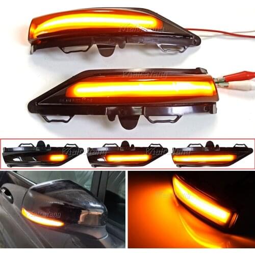 2pcs LED Side Mirror Sequential Indicator Dynamic Blinker Lamp Turn Signal Light For FORD Fiesta MK8 MKVIII 8 2019 2020 2021
