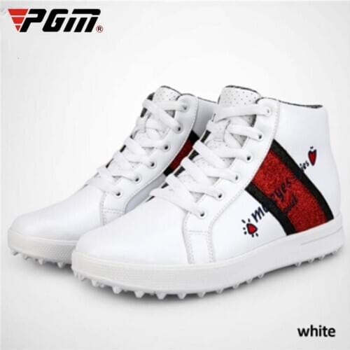 PGM Golf Shoes Women High Upper Inside Height Increasing Shoes Waterproof Sports Shoes For Female Breathable Ladies Golf Shoes
