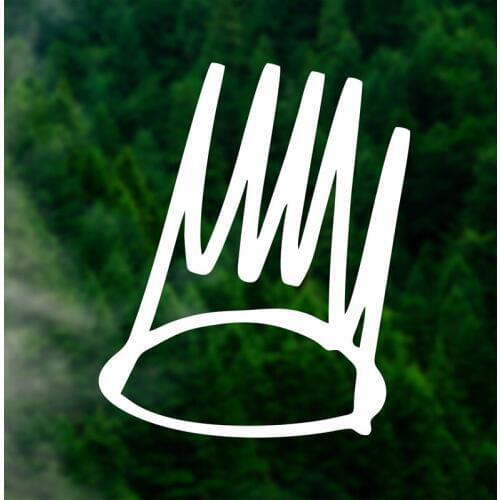 Crown Decal sticker vinyl Car windows Laptop decal Hip hop stickers Drake Rap decal Sign Front Door decorative T190802