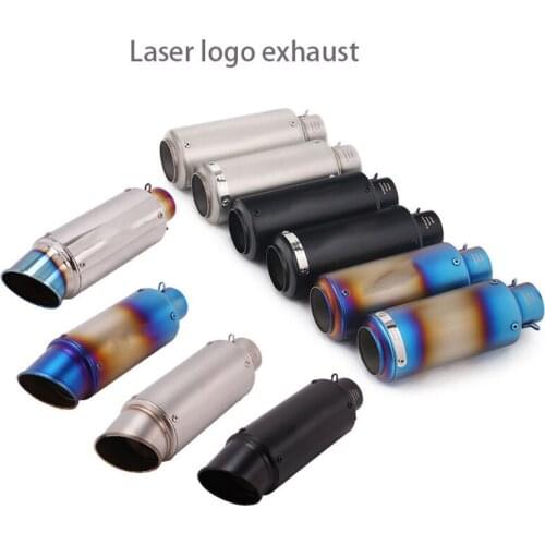 11 Colors 51mm/60mm Motorcycle pipe exhaust with DB killer Motorcycle Exhaust Pipe Muffler Carbon Fiber GP-project Exhaust Pipe