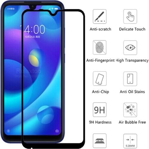 9D Tempered Glass On The For Xiaomi Mi Play Protective Glass Screen Protector For Xiaomi Play safty armor glass M1901F9E 5.84