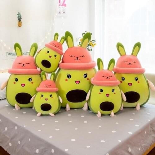 Zqswkl 60/80cm cute avocado anime plush toy doll pillow hugs girls sleep kawaii soft stuffed toys pillows decor home sofa