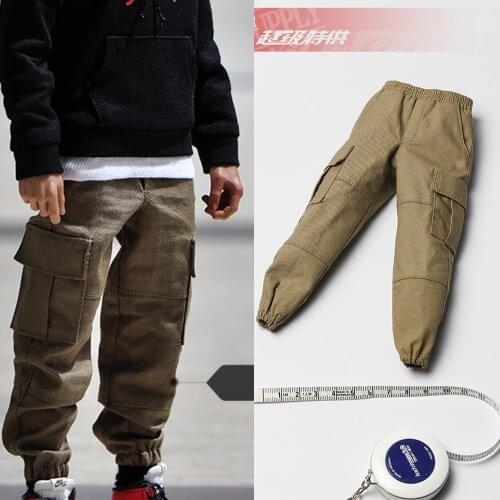 1/6 Mens Overalls Model Accessories For 12-inch Dolls Feet Pants Hip-hop Casual Pants Street Soldiers Accessories