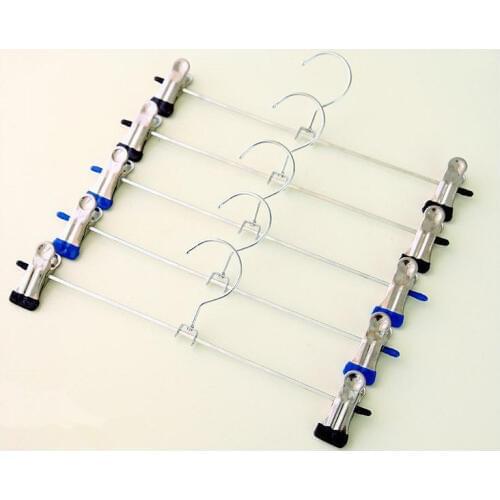 1PC Stainless Steel Hangers For Clothes Pants Wire Antiskid Drying Clothes Rack Adult And Children Hanger ND 020