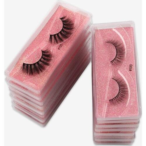 10/30/50/100pcs 3D False Eyelashes Thick Eyelashes Handmade Eyelashes Mink Eyelashes Eye Lashes Reusable Eyelash Wholesale