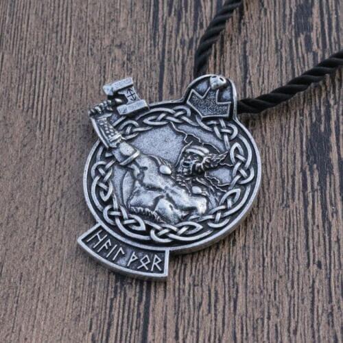 10pcs lanseis norse symbol viking pendant viking men necklace