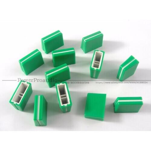 20pcs/lot Channel Crossfader potentiometer Fader Cap Knob For PIONEER DJM-250 350 400 600 700 800 Mixer Green Color
