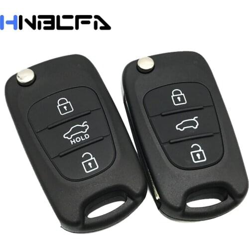 3 Buttons Remote Key shell Fob For Hyundai Elantra i30 I20 IX35 Avante Verna For kia K5 K2 Replacement Folding Flip key Case Fob