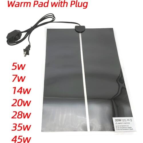 5~45W 110V 220V Warm Pads For Terrarium Reptiles Pet, With Temperature Controller Heat Mat