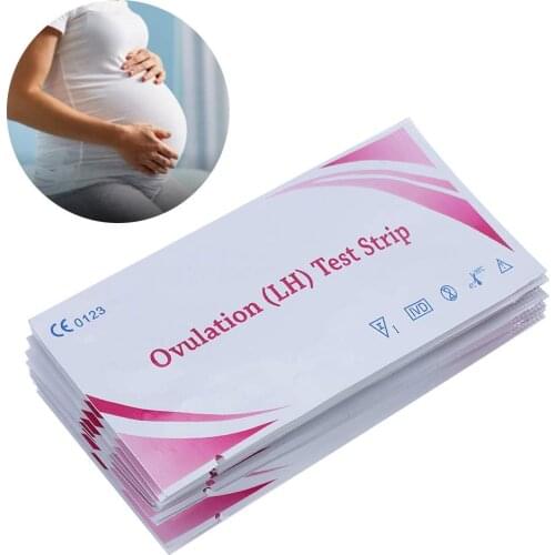 60 Pcs Lh Ovulation Test Strips Ovulation Urine Test Strips Lh Tests Strips Kit First Response Ovulation Kits Over 99% Accuracy