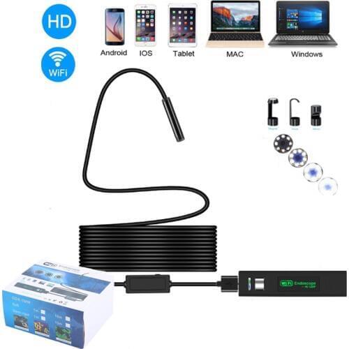 8mm WiFi Endoscope HD 1200P With Waterproof USB Endoscope Handheld Borescope Digital Inspection Camera For Phone