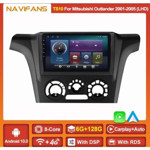 DSP Carplay Auto Android 11 Car Stereo For MItsubishi Airtrek Outlander 2001-2005 Multimedia Dvd Player Radio GPS 8Core 4G Wifi
